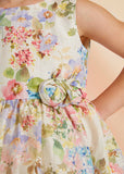 Abel & Lula Abel & Lula Floral Print Linen Dress - Little Miss Muffin Children & Home