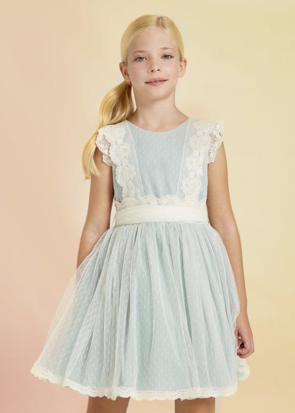 Abel & Lula Abel & Lula Tulle Plumeti Dress - Little Miss Muffin Children & Home