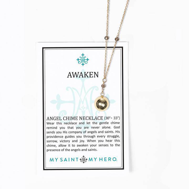 My Saint My Hero - My Saint My Hero Awaken Angel Chime Necklace - Little Miss Muffin Children & Home