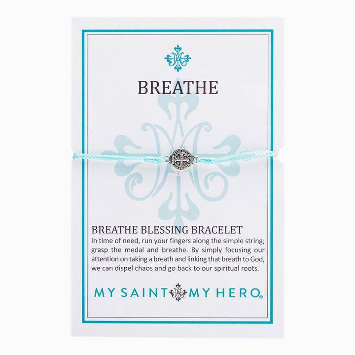 My Saint My Hero - My Saint My Hero Breathe Blessing Bracelet with Silver Medal - Little Miss Muffin Children & Home