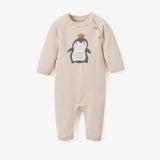 Elegant Baby - Elegant Baby Princess Penguin Ruffle Cotton Knit Baby Jumpsuit - Little Miss Muffin Children & Home