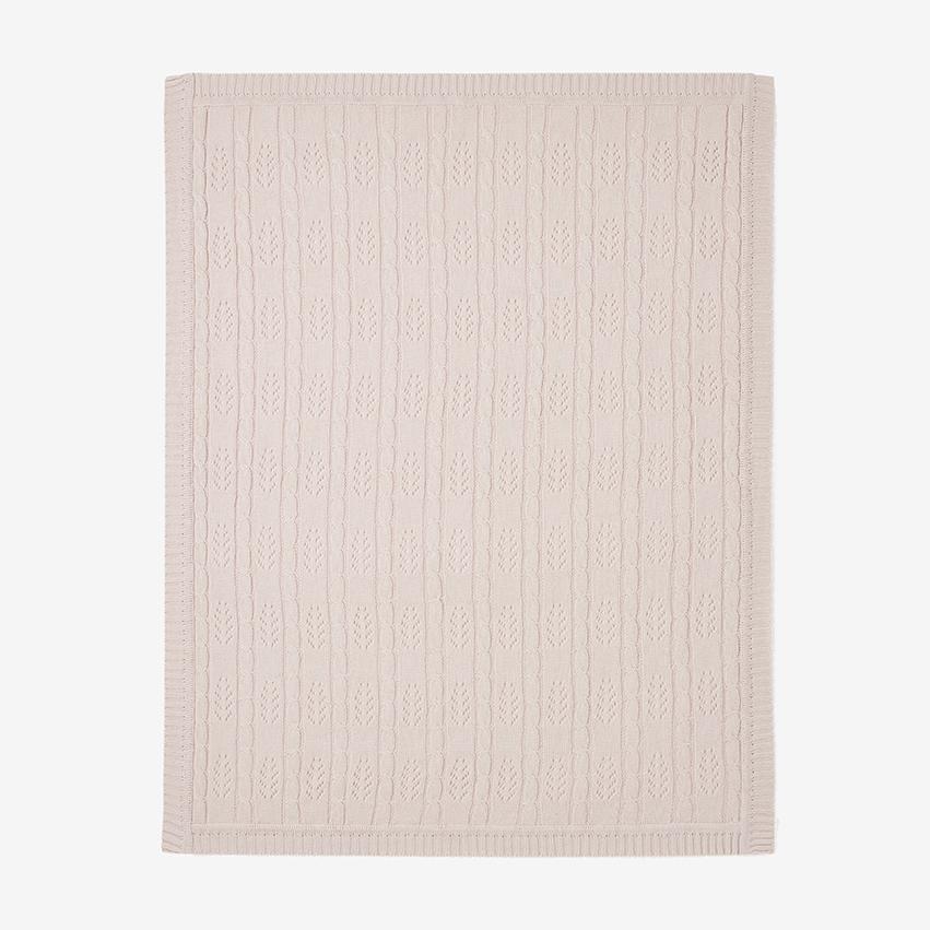 Elegant Baby Elegant Baby Cable Knit Leaf Baby Blankets - Little Miss Muffin Children & Home