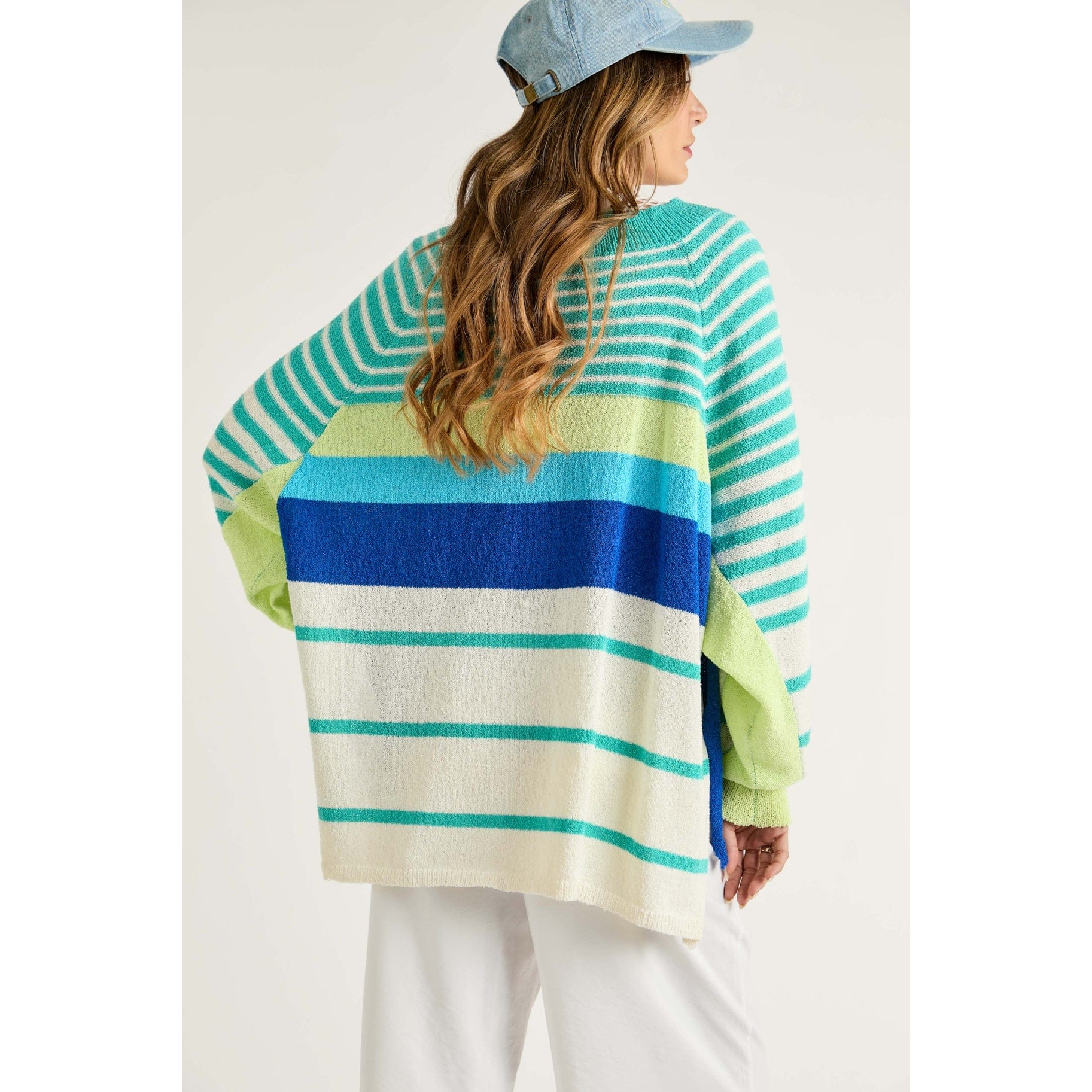 J.NNA J.NNA Striped V-Neck Sweater - Little Miss Muffin Children & Home