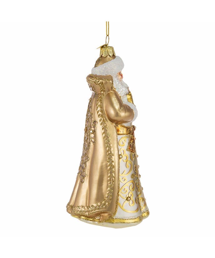 Kurt Adler Bellisimo Elegant Gold Santa Ornament | Little Miss Muffin ...