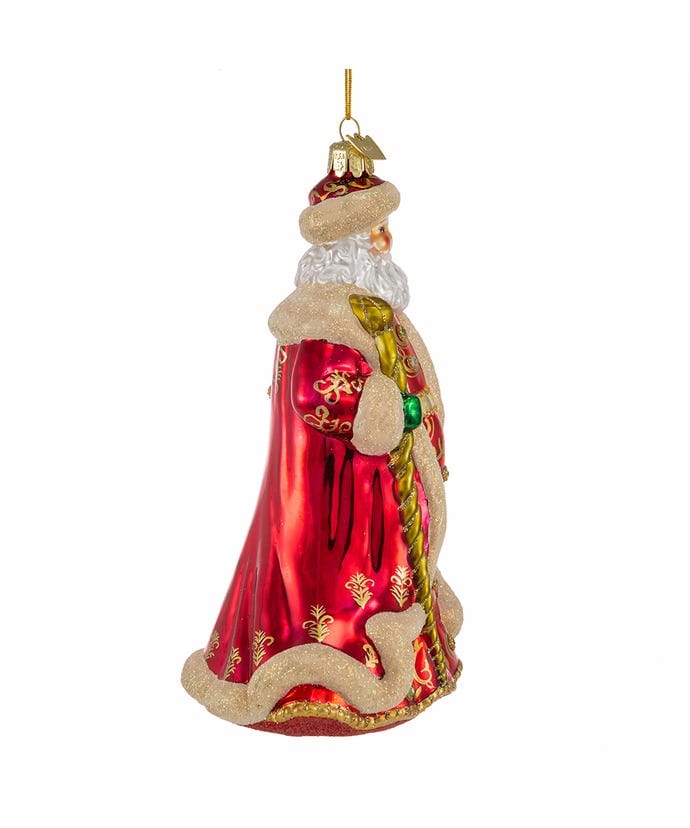 KSA - Kurt Adler Kurt Adler Bellisimo Elegant Santa With Staff Ornament - Little Miss Muffin Children & Home