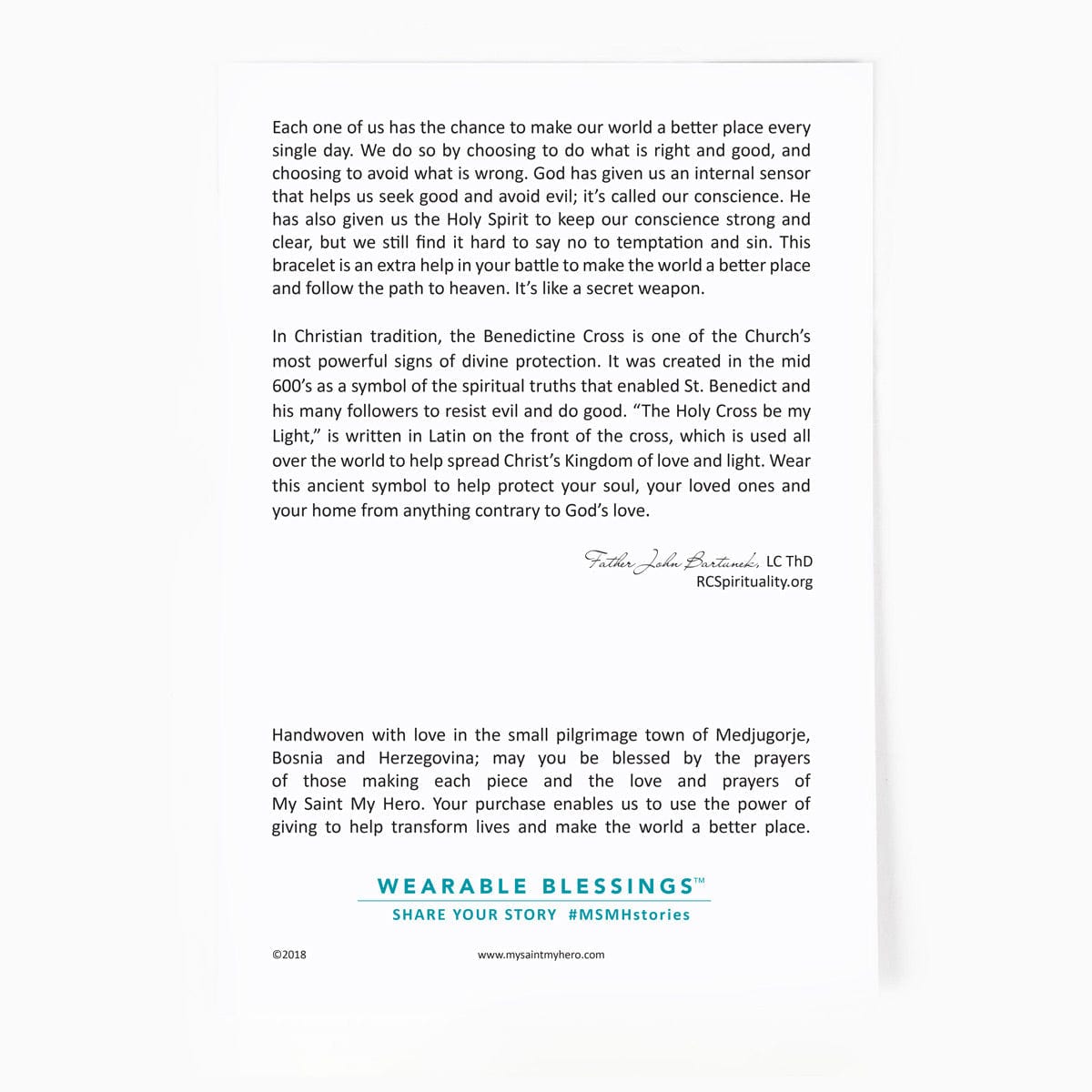 My Saint My Hero My Saint My Hero Blessing for a Cure Bracelet - Little Miss Muffin Children & Home