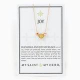 My Saint My Hero My Saint My Hero Blessings and Joy Necklace Rose Pearl - Little Miss Muffin Children & Home