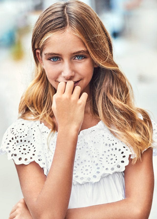 Mayoral Usa Inc Mayoral Usa Inc Eyelet Blouse - Little Miss Muffin Children & Home