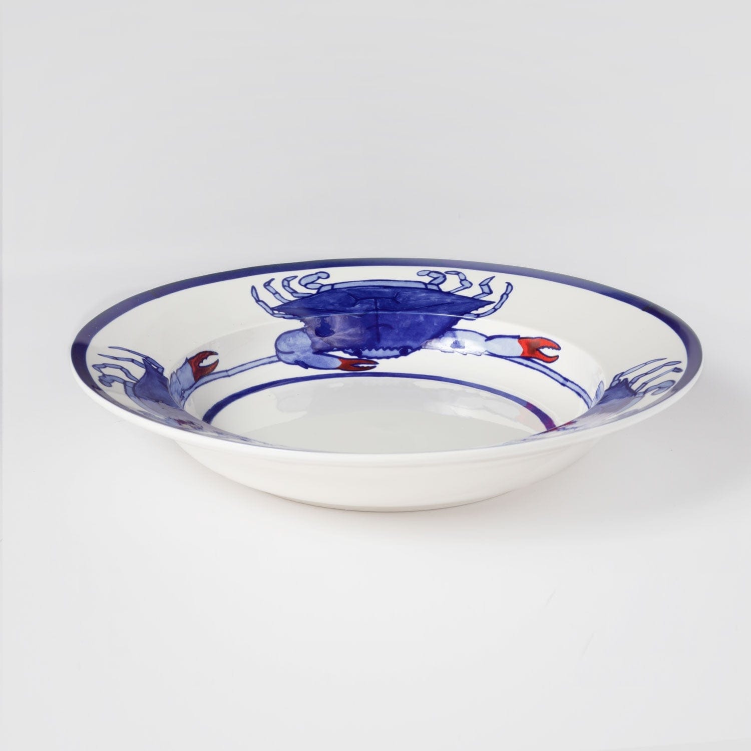 Youngberg & Co Inc Youngberg & Co Blue Crab Rim Porcelain Gumbo Bowl - Little Miss Muffin Children & Home