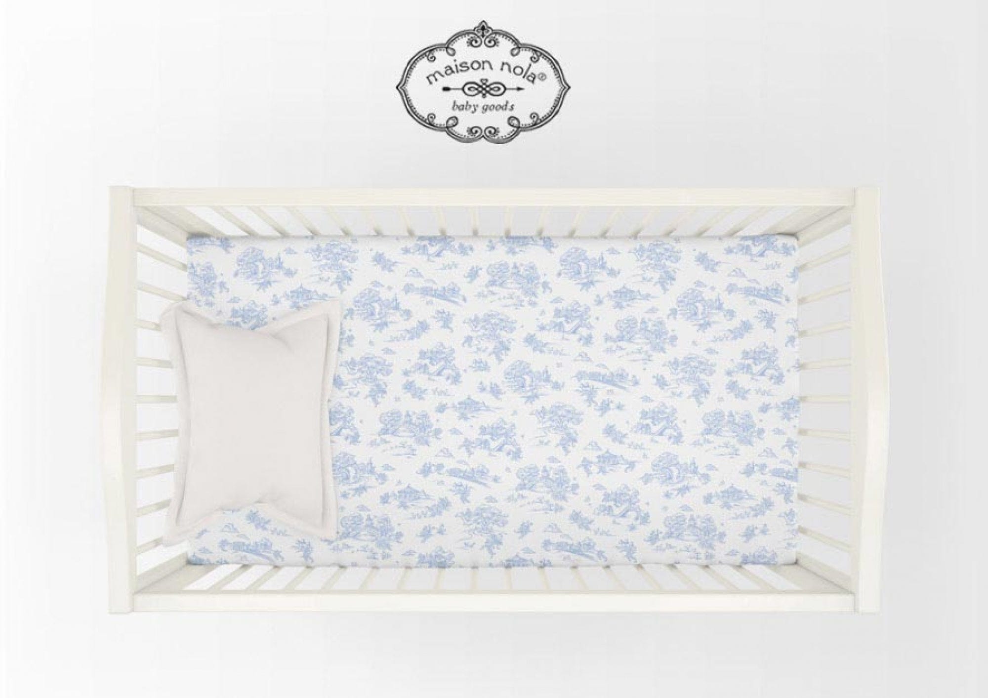 MSN - Maison Nola Maison Nola Toile Crib Fit Sheet - Little Miss Muffin Children & Home