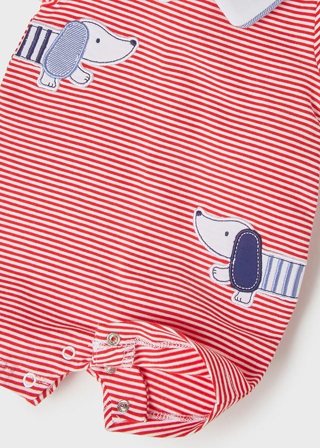 Mayoral Mayoral Striped Knit Shortall - Little Miss Muffin Children & Home