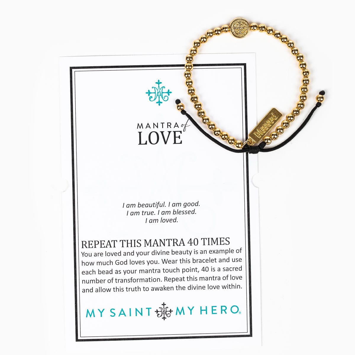 My Saint My Hero My Saint My Hero Mantra Of Love Bracelet - Little Miss Muffin Children & Home