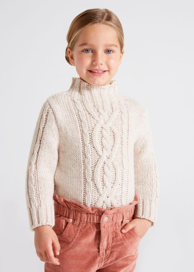 MAY - Mayoral Usa Inc Mayoral Braided Girls Sweater - Little Miss Muffin Children & Home