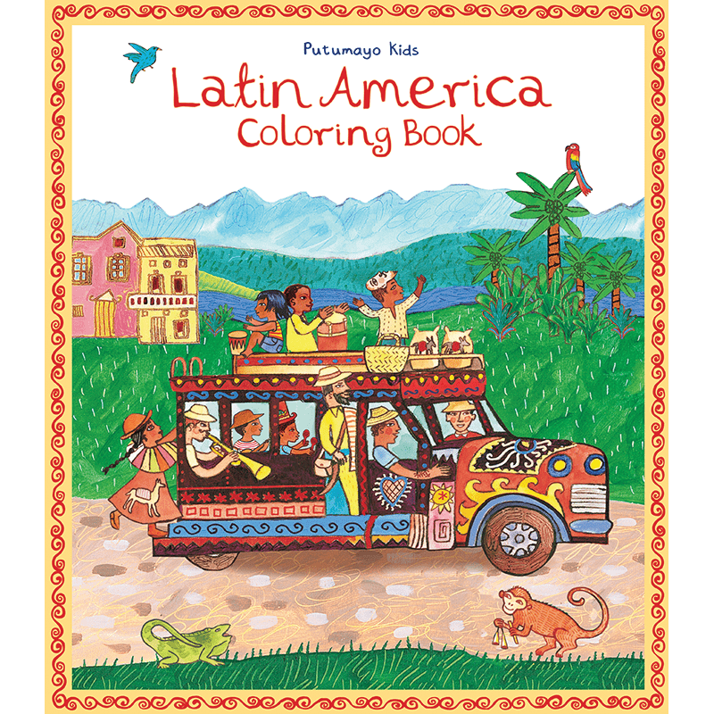 Putumayo World Music Putumayo World Music Latin America Coloring Book - Little Miss Muffin Children & Home