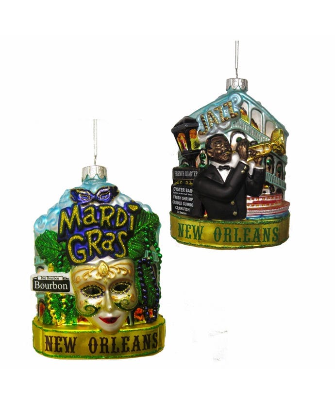 KSA - Kurt Adler Kurt Adler Glass New Orleans Cityscape Glass Ornament - Little Miss Muffin Children & Home