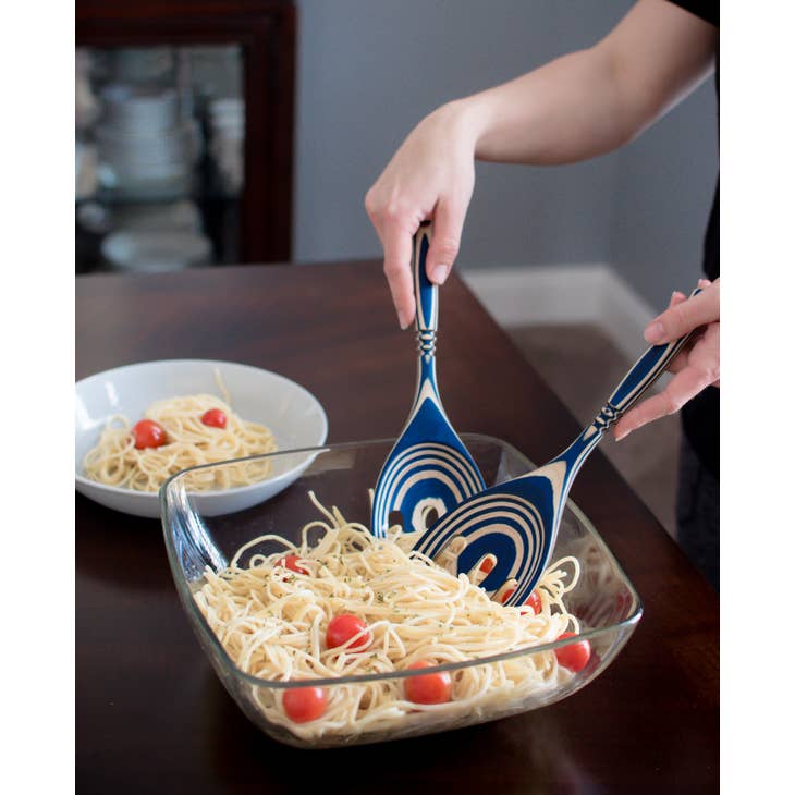 Island Bamboo Island Bamboo Blue Pakka 12" Salad Claws - Little Miss Muffin Children & Home