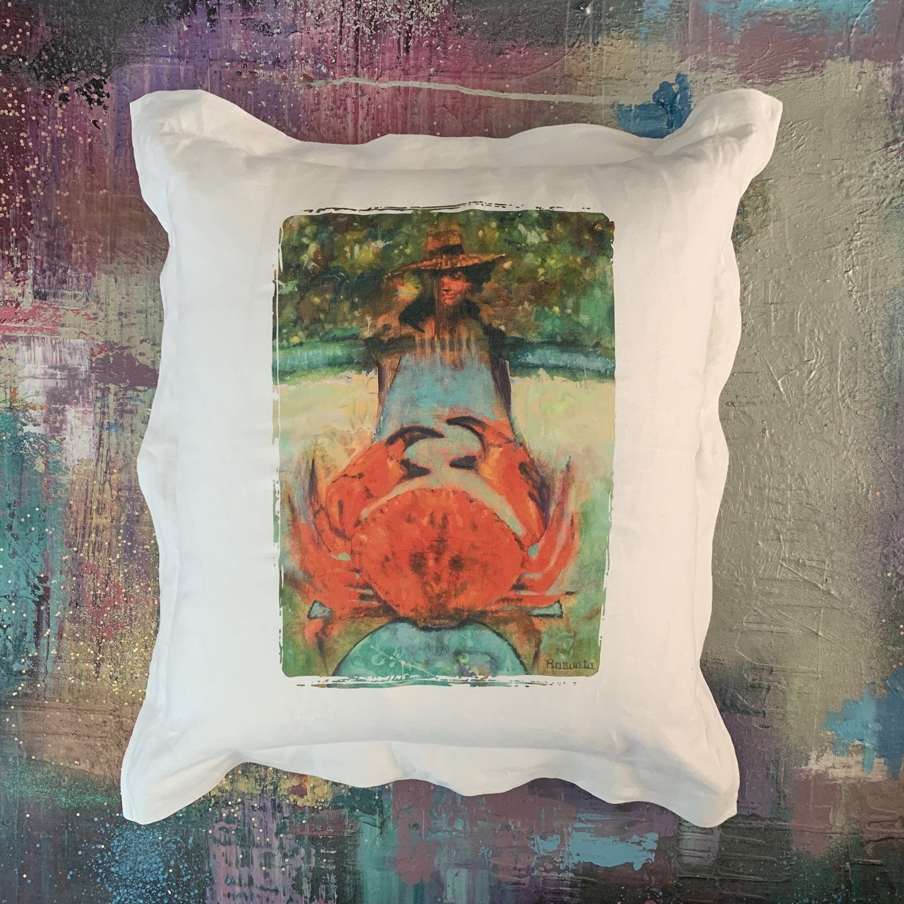 Whereable Art Whereable Art Zodiac Linen Euro Pillows - Little Miss Muffin Children & Home