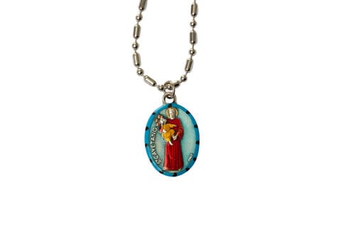 Saints For Sinners Saints For Sinners Saint Cayetano Hand Painted Medal - Little Miss Muffin Children & Home
