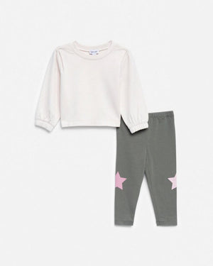 SEM - SPLENDID / MAMIYE / SEM Splendid Star Bright Long Sleeve Top with Leggings - Little Miss Muffin Children & Home