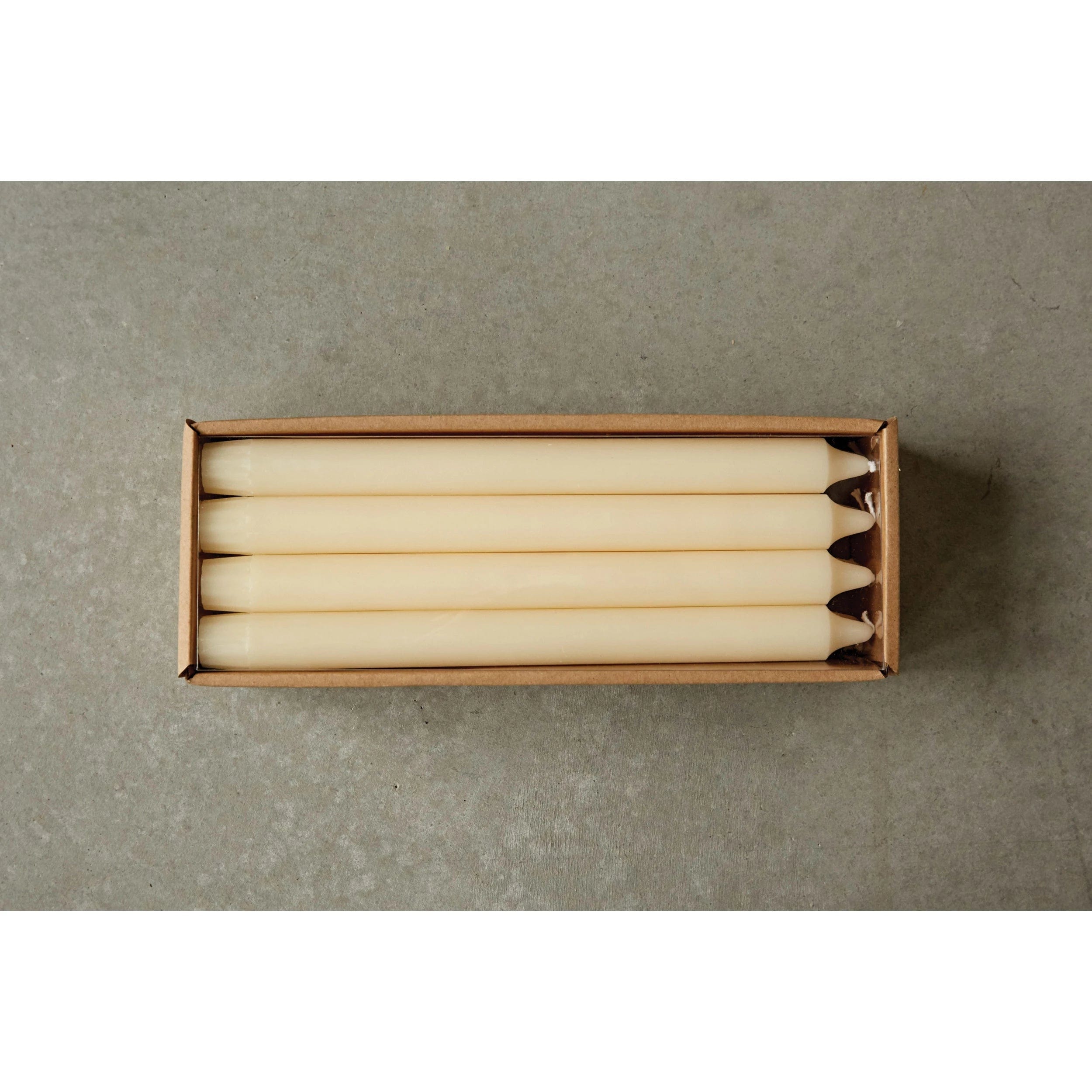 Creative Co-op Creative Co-op Unscented Taper Candles, Box, Set of 12 - Little Miss Muffin Children & Home