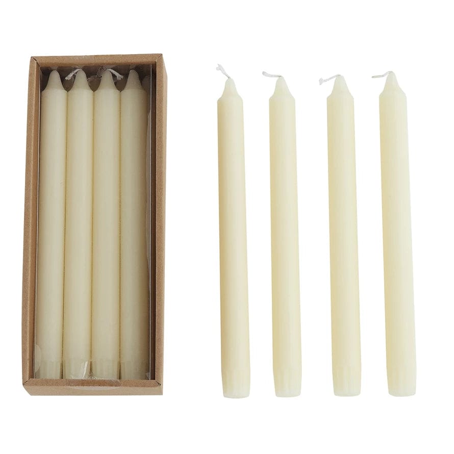 Creative Co-op Creative Co-op Unscented Taper Candles, Box, Set of 12 - Little Miss Muffin Children & Home