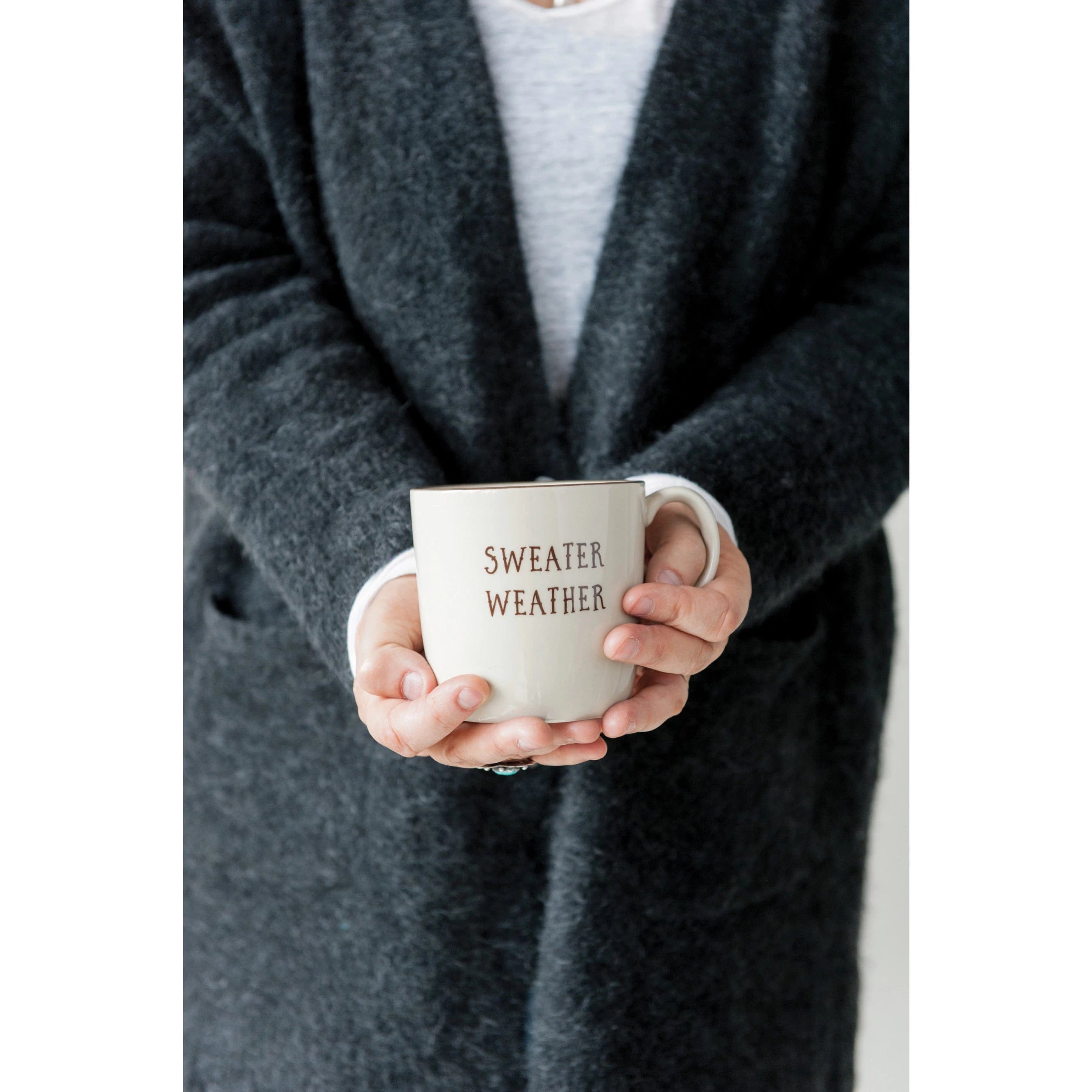 CCO - Creative Co-op Creative Co-op Stoneware Mug with Fall Phrase - Little Miss Muffin Children & Home