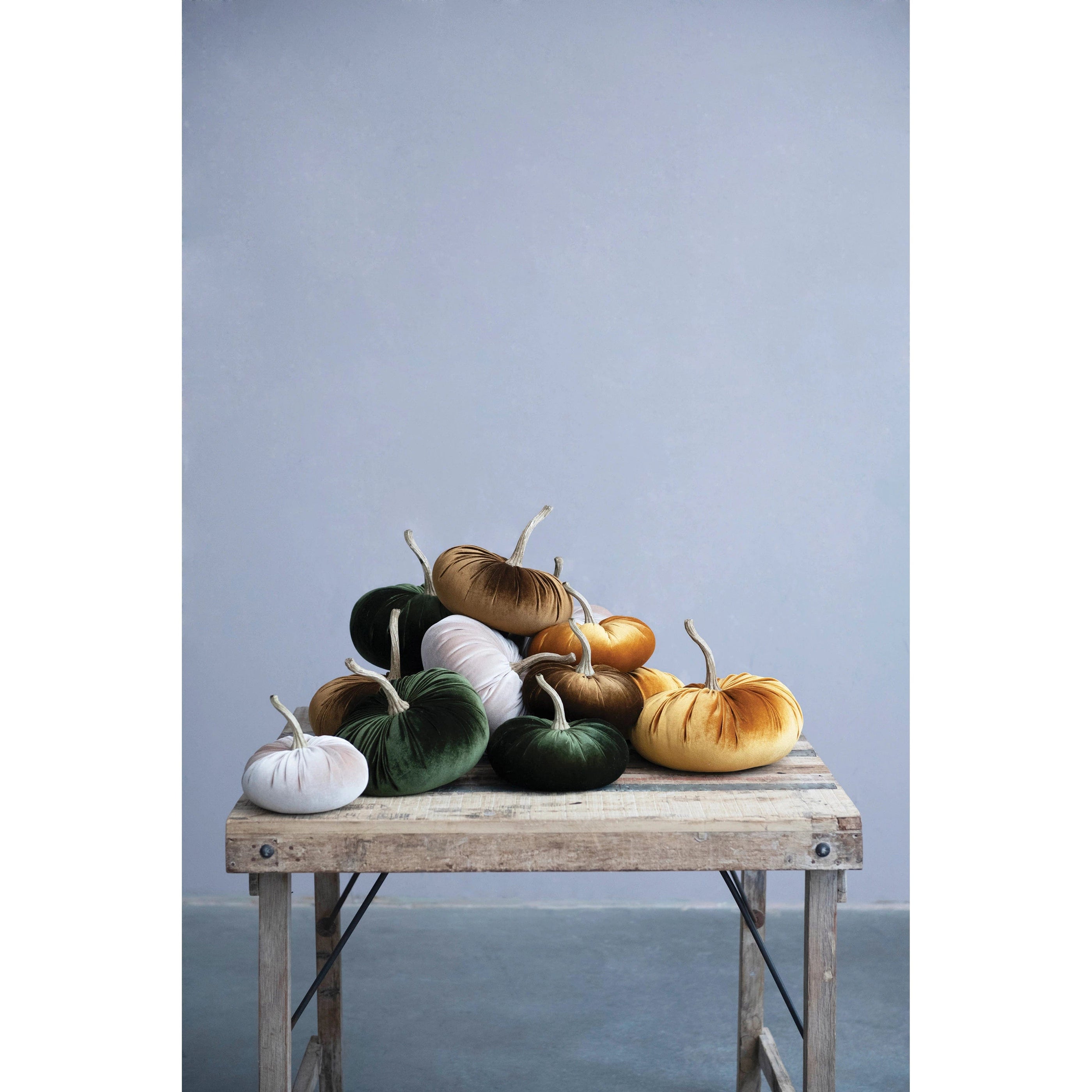 CCO - Creative Co-op Creative Co-op Velvet Pumpkin With Resin Stem - Little Miss Muffin Children & Home