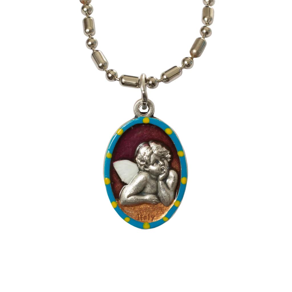 Saints For Sinners Saints For Sinners The Cherub Hand Painted Medal - Little Miss Muffin Children & Home