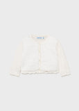 Mayoral Mayoral White Fur Tricot Cardigan - Little Miss Muffin Children & Home