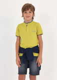 Mayoral Usa Inc Mayoral Short Sleeve Polo with Mao Collar - Little Miss Muffin Children & Home