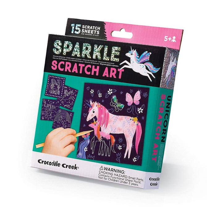 CRC - Crocodile Creek Crocodile Creek Unicorn Sparkle Scratch Art - Little Miss Muffin Children & Home