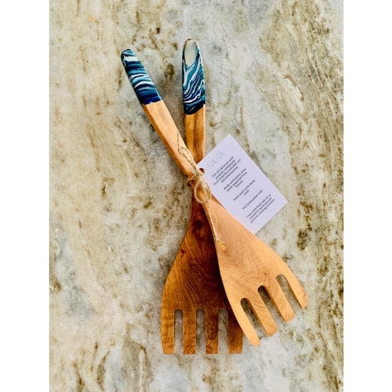 Nikita Fine Art Nikita Fine Art Olive Wood Salad Serving Forks - Little Miss Muffin Children & Home