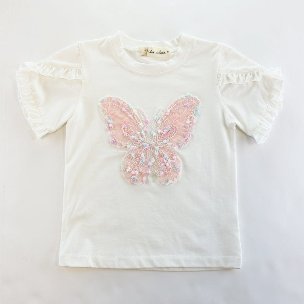 Doe A Dear Doe A Dear Butterfly Tee - Little Miss Muffin Children & Home