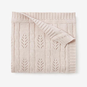 Elegant Baby Elegant Baby Cable Knit Leaf Baby Blankets - Little Miss Muffin Children & Home