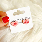 Sandy + Rizzo Sandy + Rizzo Be Mine Stud Earrings - Little Miss Muffin Children & Home