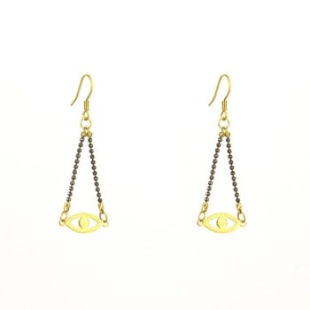 Santore Jewelry Santore Jewelry Evil Eye Chain Earrings - Little Miss Muffin Children & Home