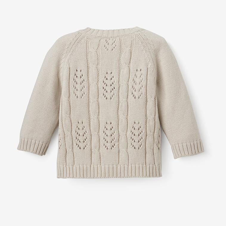 Fine Company Sage Green Pointelle Knit Sweater