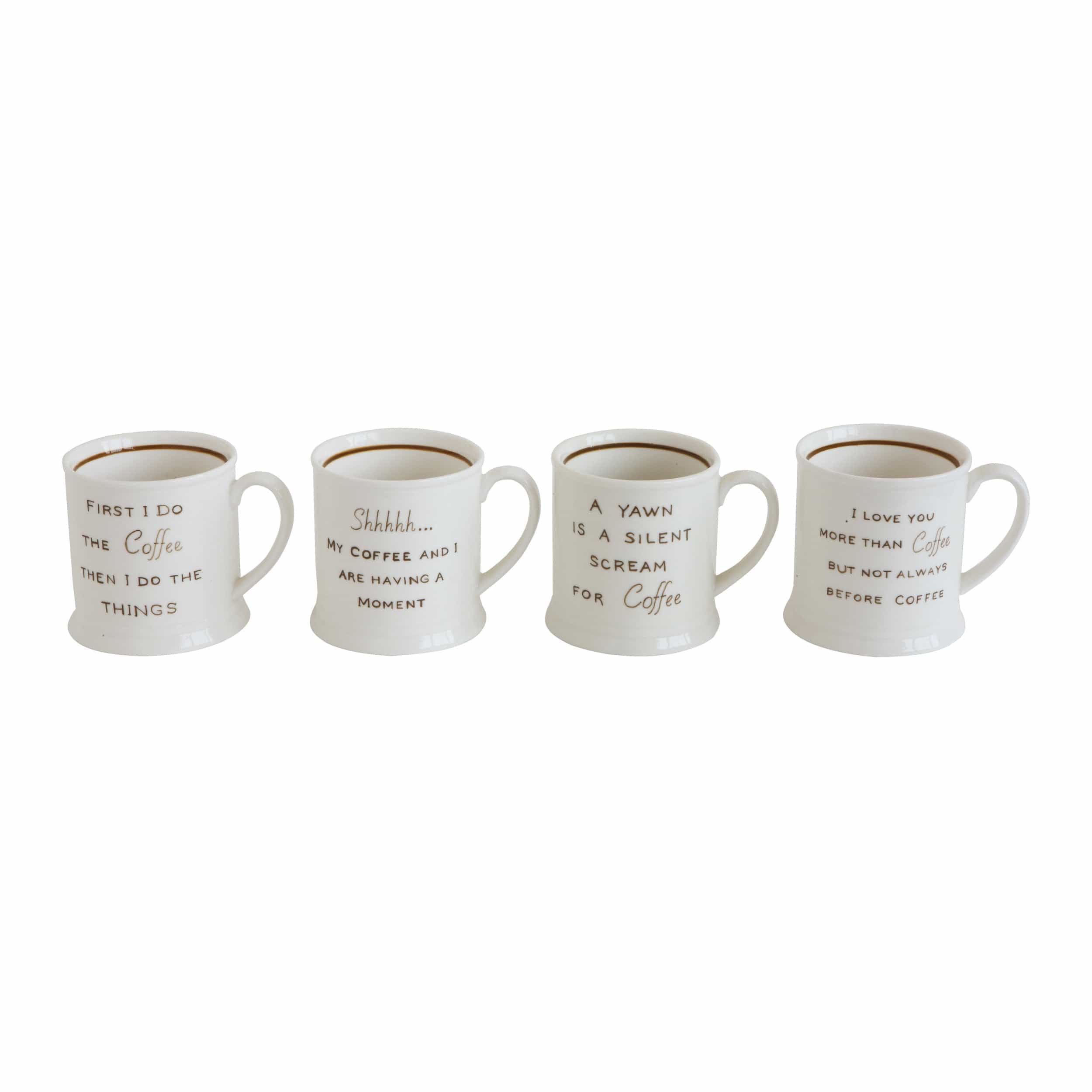 Creative Co-op Creative Co-op Stoneware Mug with Coffee Saying - Little Miss Muffin Children & Home
