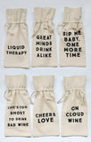 Creative Co-Op Creative Co-op Cotton Wine Bag - Little Miss Muffin Children & Home