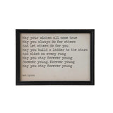 Creative Co-Op Creative Co-Op May Your Wishes Framed Wall Decor 14"x10" - Little Miss Muffin Children & Home