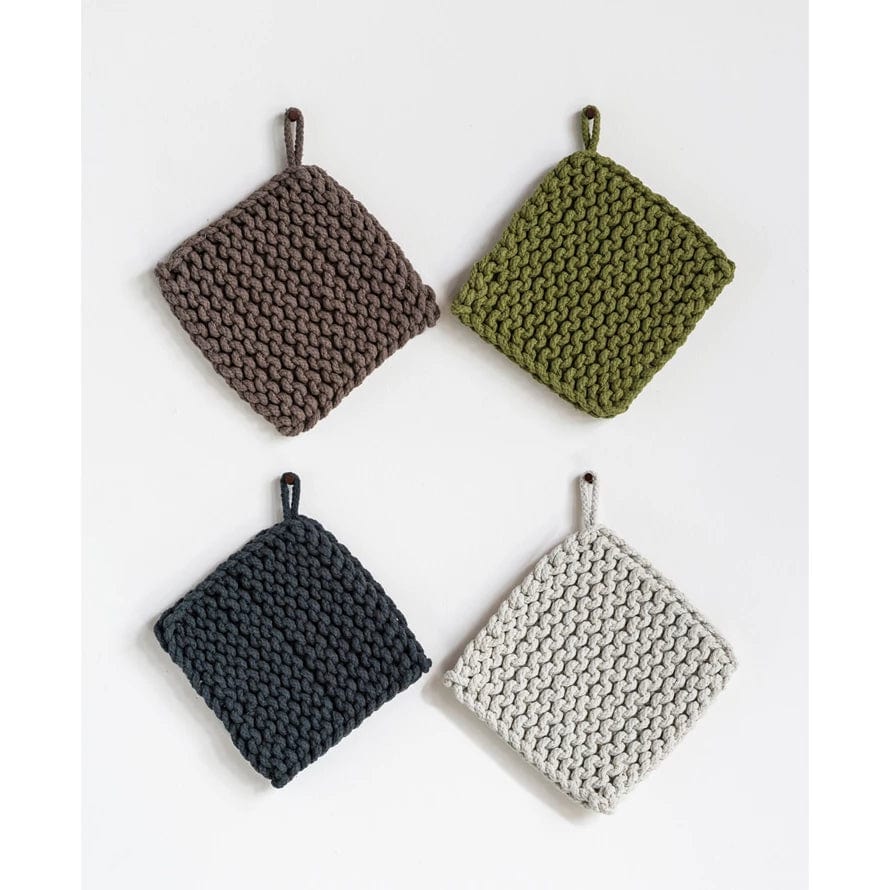 Creative Co-op Creative Co-op Cotton Crocheted Pot Holder - Little Miss Muffin Children & Home