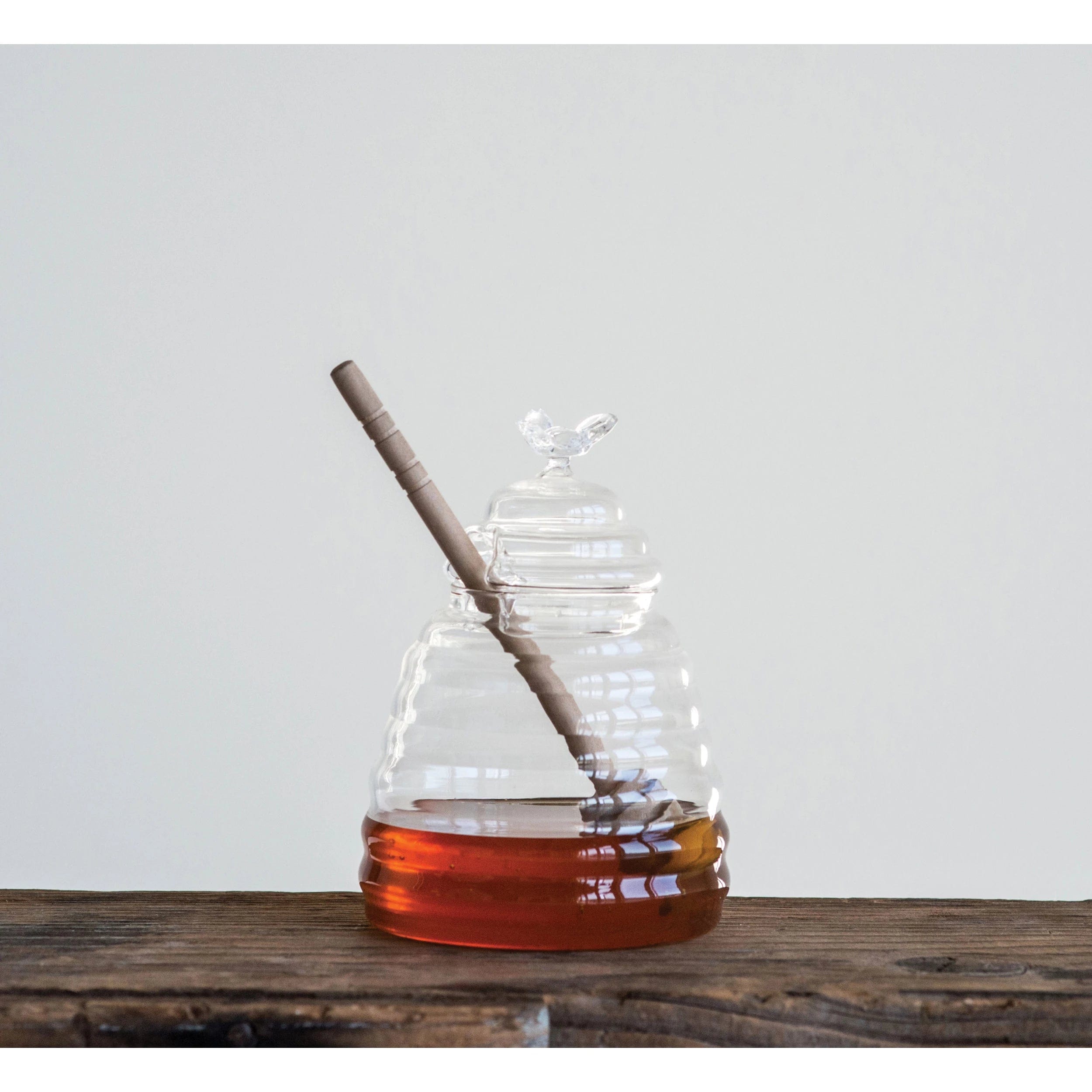 Creative Co-Op Creative Co-Op Honey Jar with Honey Dipper - Little Miss Muffin Children & Home
