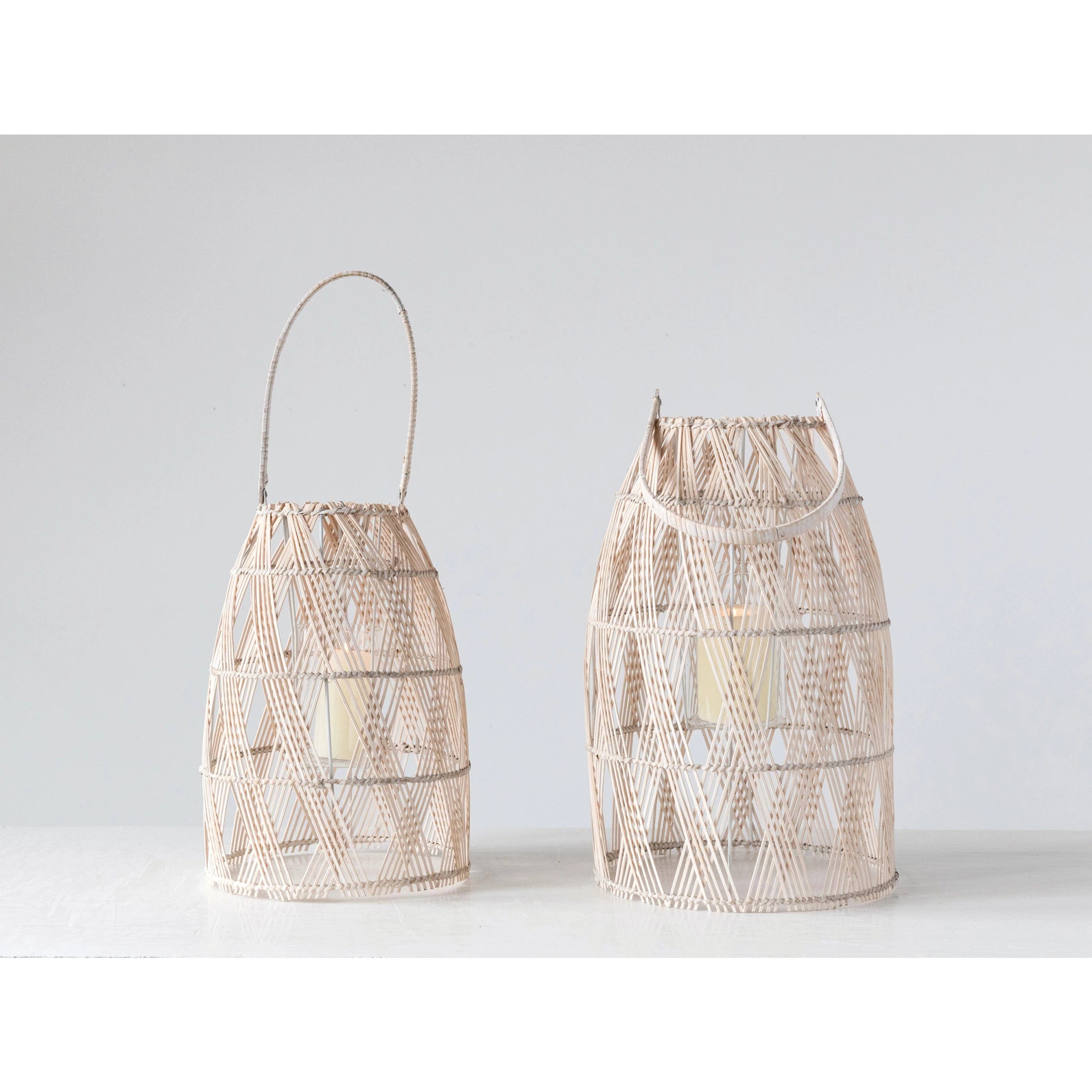 Creative Co-op Creative Co-op Bamboo Lanterns Set of 2 - Little Miss Muffin Children & Home