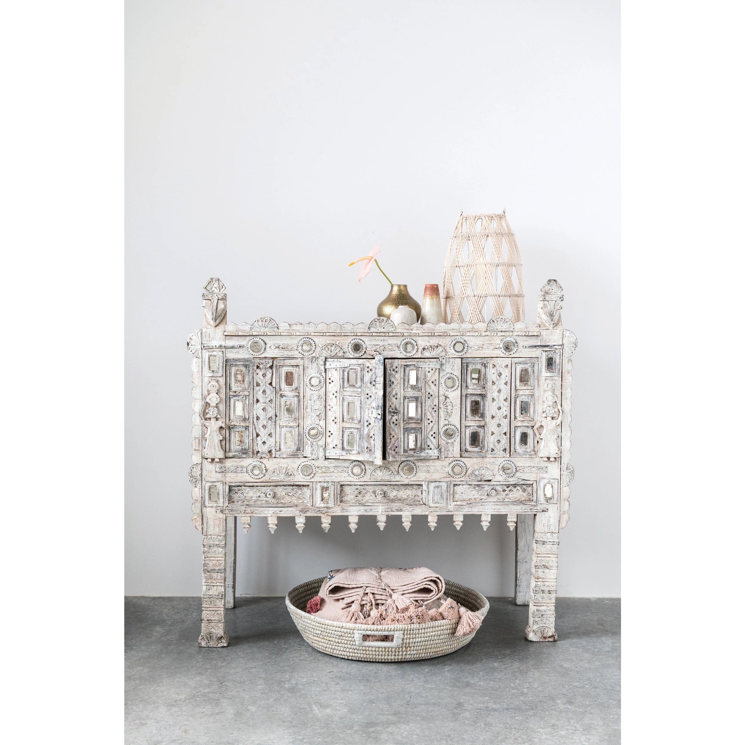 Creative Co-op Creative Co-op Bamboo Lanterns Set of 2 - Little Miss Muffin Children & Home