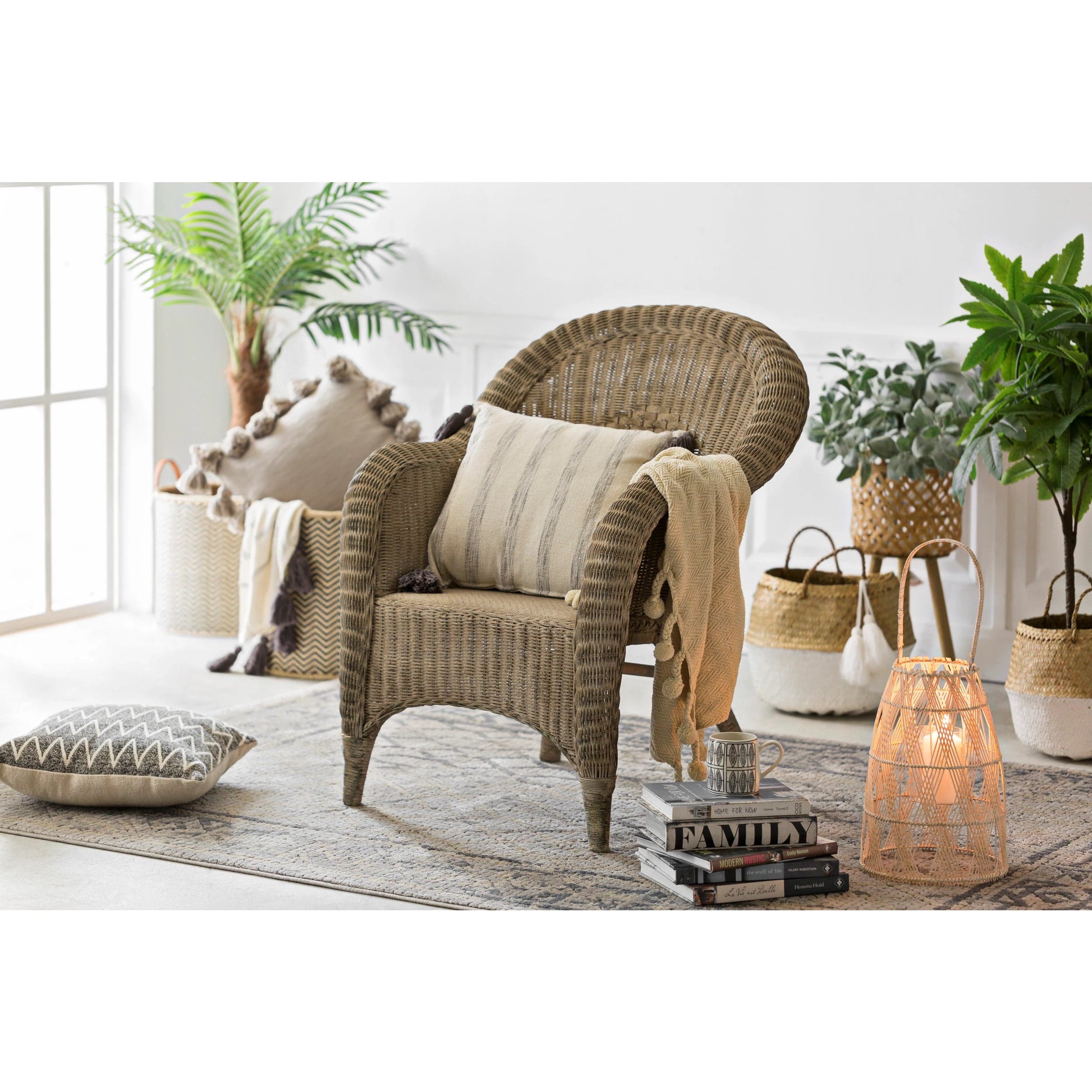 Creative Co-op Creative Co-op Bamboo Lanterns Set of 2 - Little Miss Muffin Children & Home