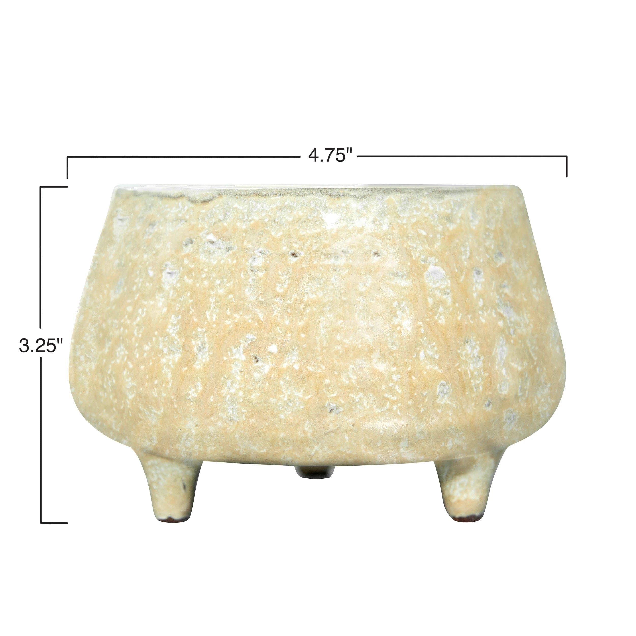 Creative Co-op Creative Co-op Stoneware Footed Planter - Little Miss Muffin Children & Home