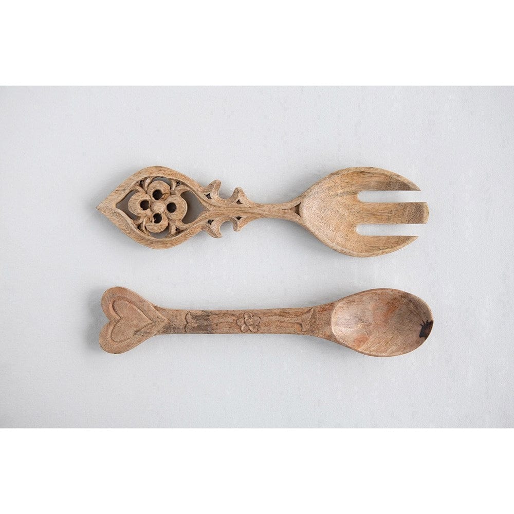 Creative Co-Op Creative Co-op Mango Wood Serving Spoons - Little Miss Muffin Children & Home