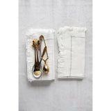 CREATIVE CO-OP Creative Co-op Square Woven Cotton Napkins With fringe - Little Miss Muffin Children & Home