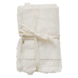 CREATIVE CO-OP Creative Co-op Square Woven Cotton Napkins With fringe - Little Miss Muffin Children & Home