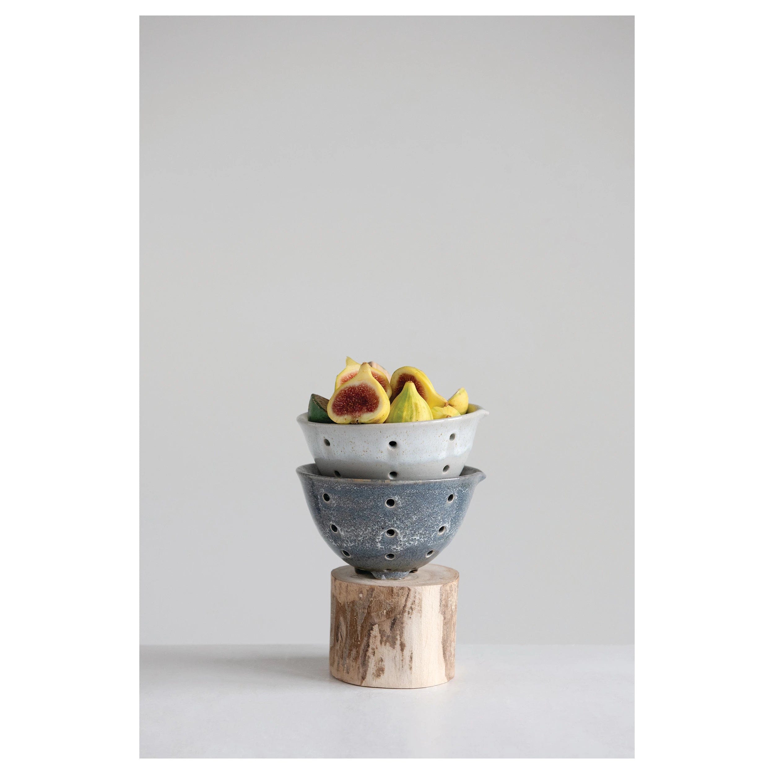 Creative Co-op Creative Co-op Stoneware Berry Bowl, Glaze - Little Miss Muffin Children & Home